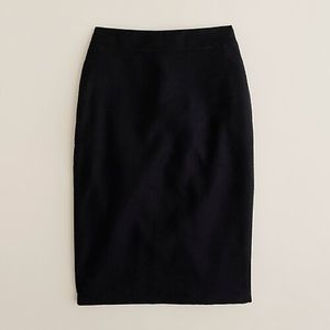 J. Crew black No. 2 pencil skirt